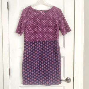 Beautiful Layered Printed Pink Purple Dress Size 8